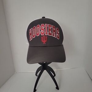 Gray Hoosiers Cap Red Logo Indiana Top of The World Trucker Snapback Adjustable
